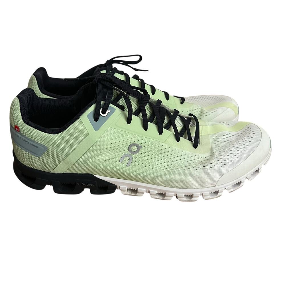 On Running Cloudflow Men Shoes In Meadow White Size 11.5